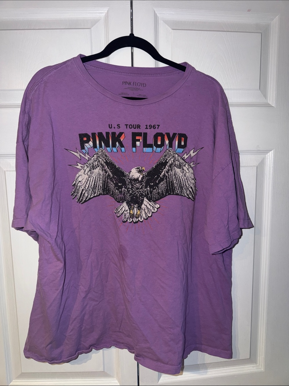 Pink Floyd Oversized Purple Eagle Graphic Tour Tee